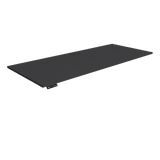 Black MDF tabletop for Omnidesk Pro Straight edge XL size