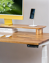 Omnidesk Pro Acacia Light adjustable desk ergonomic working position
