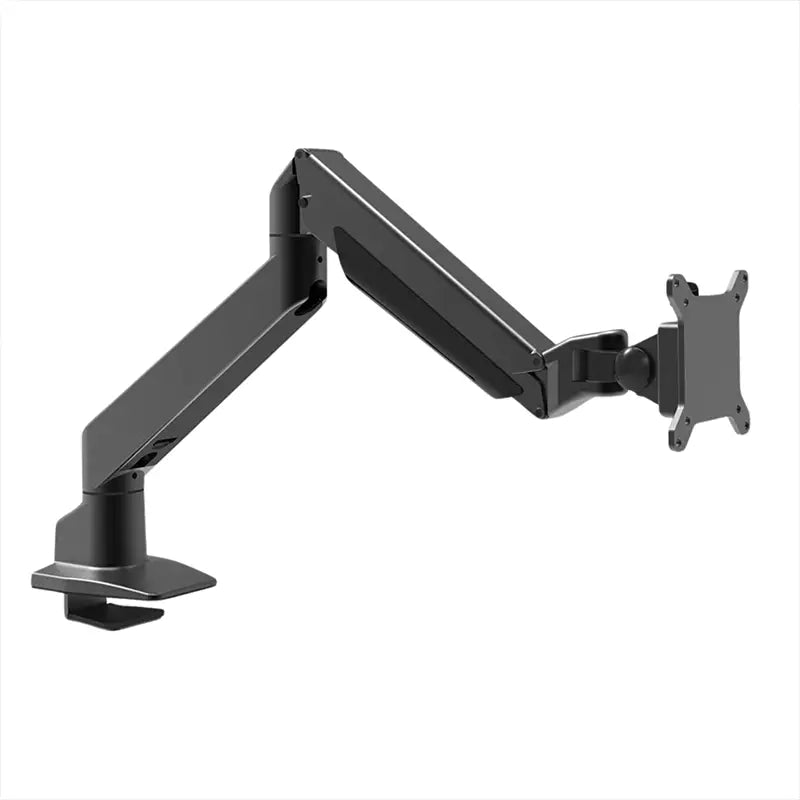 Heavy duty single monitor arm for desk setup in black