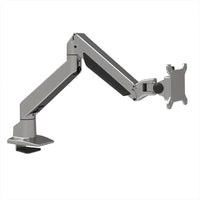 Heavy duty single monitor arm for desk setup in white