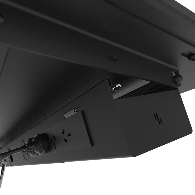 Omnidesk Power Rail Cable management bar with add-on power GPU options