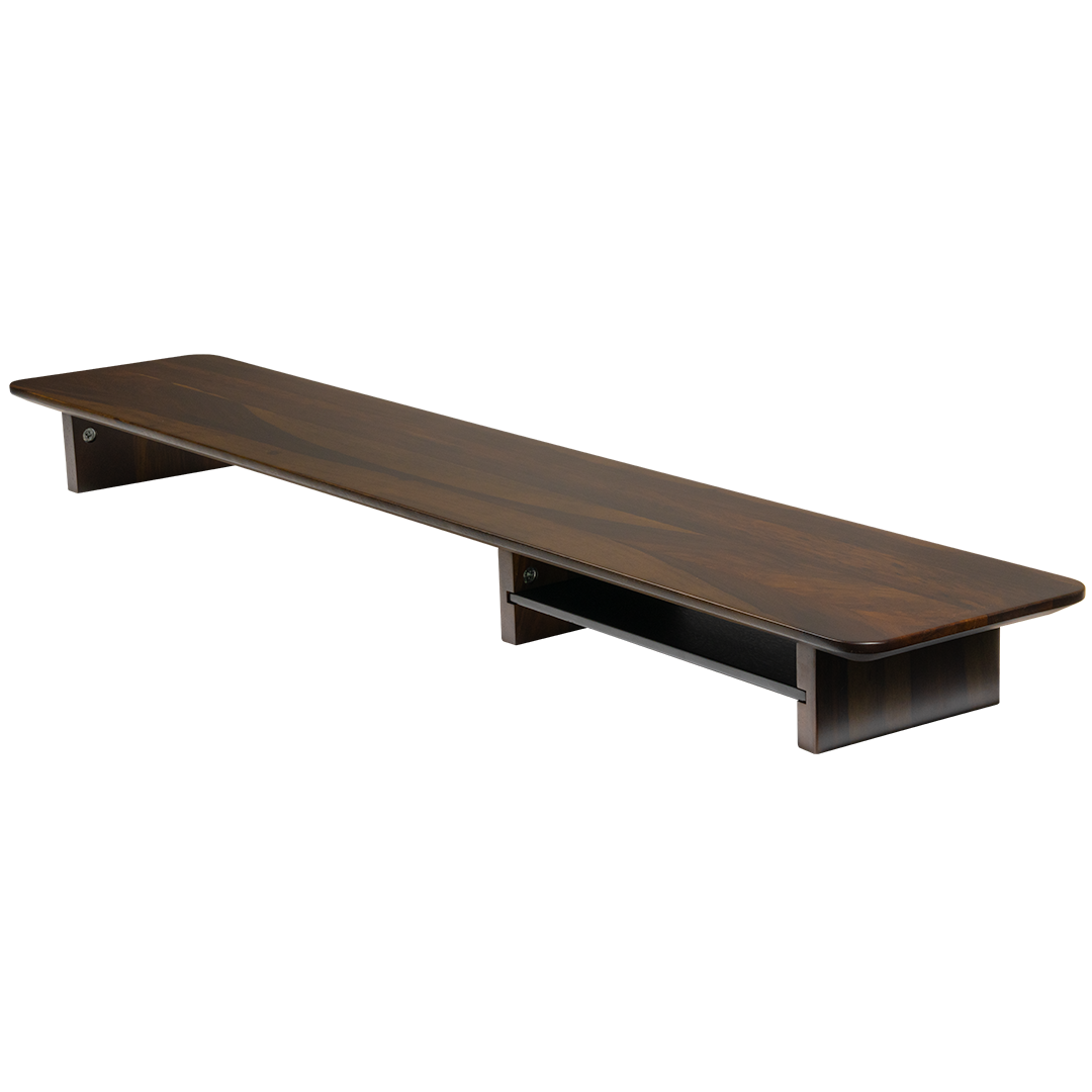 Omnidesk Pheasantwood Dark Wood Desk Riser