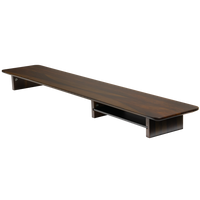 Omnidesk Pheasantwood Dark Wood Desk Riser
