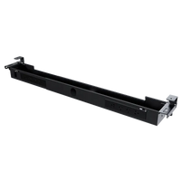 Omnidesk PowerRail Clamp on cable management with 8 power GPUs for standing desk
