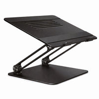 Stage Pro Laptop Stand for ergnomic standing desk setup in matte black 