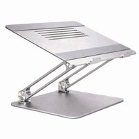 Stage Pro Laptop Stand for ergnomic standing desk setup in Silver