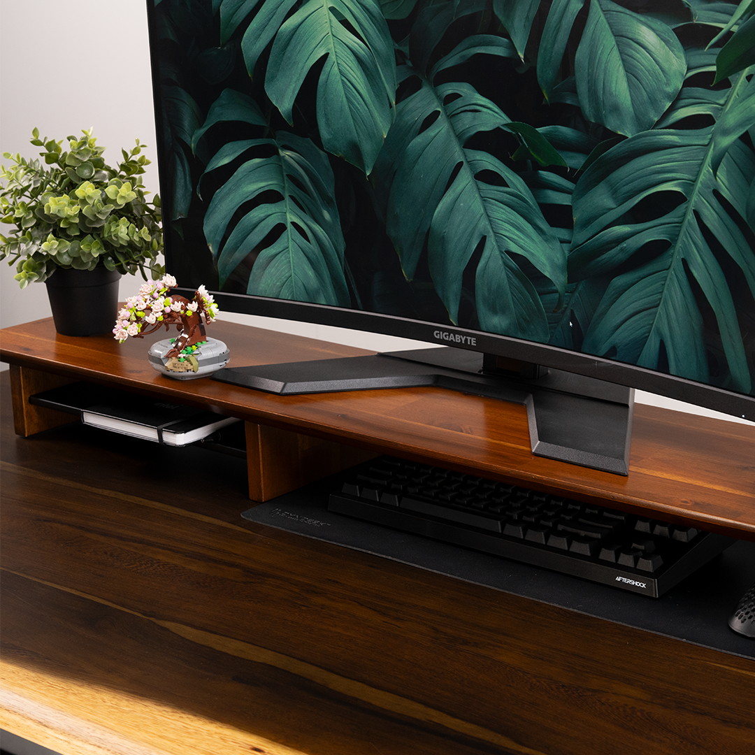 Desk Riser Bush Arka Solid Wood Desk Riser | Omnidesk – Omnidesk Australia