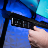 Silver Gaming Desk Bundle