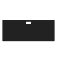 Omnidesk Titus Plus desk mat in onyx black PU  leather finish XL with straight edge