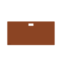 Omnidesk Titus Plus desk mat in tan PU leather full desk coverage Large Straight edge