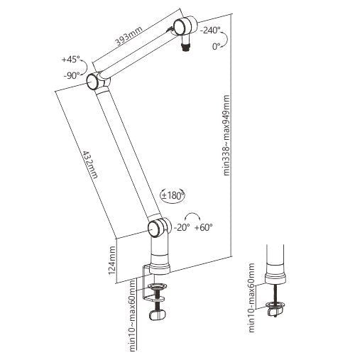 Clamp-On Microphone Boom