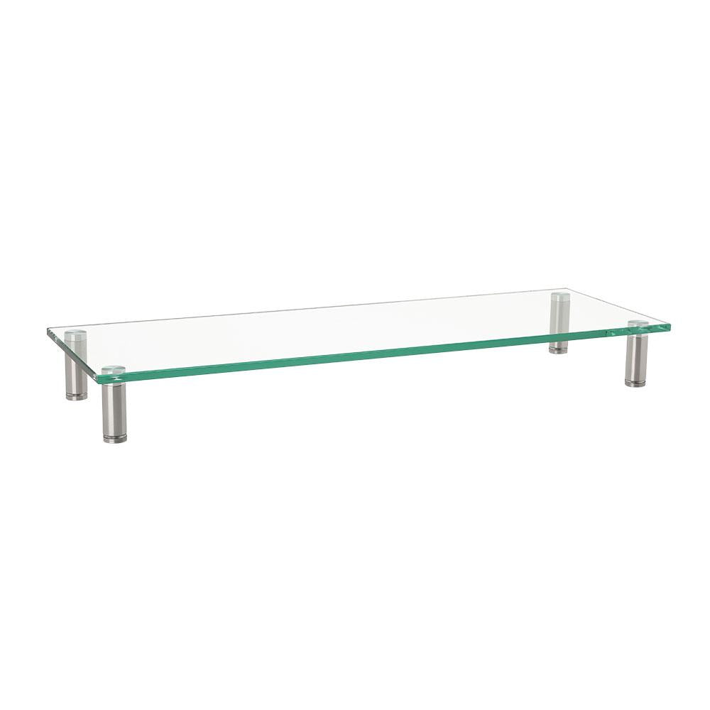 Glass desk riser mount for monitors
