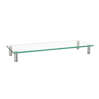 Glass desk riser mount for monitors